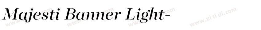 Majesti Banner Light字体转换